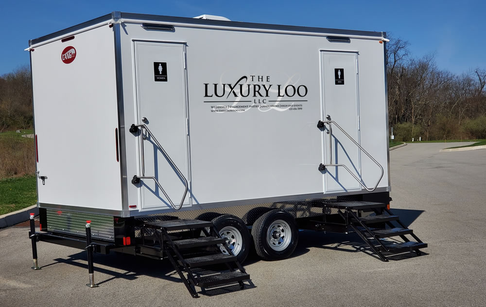 Five Stall Luxury Restroom Trailer Rentals